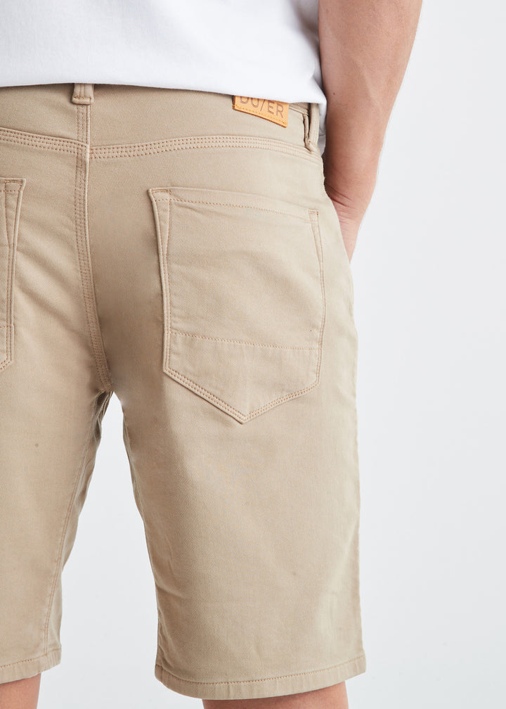 Duer No Sweat Relaxed Short 10" (Mens) | Desert Khaki