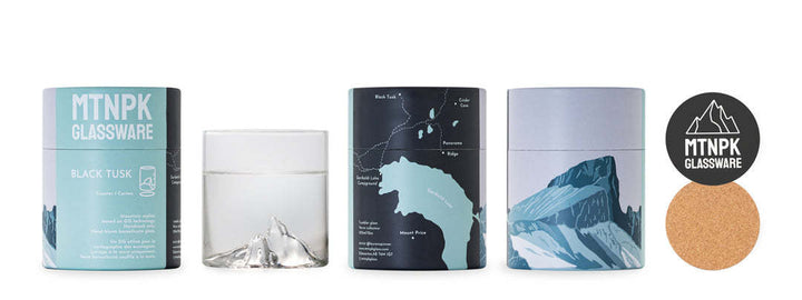 MTNPK Tumbler Glass | Black Tusks
