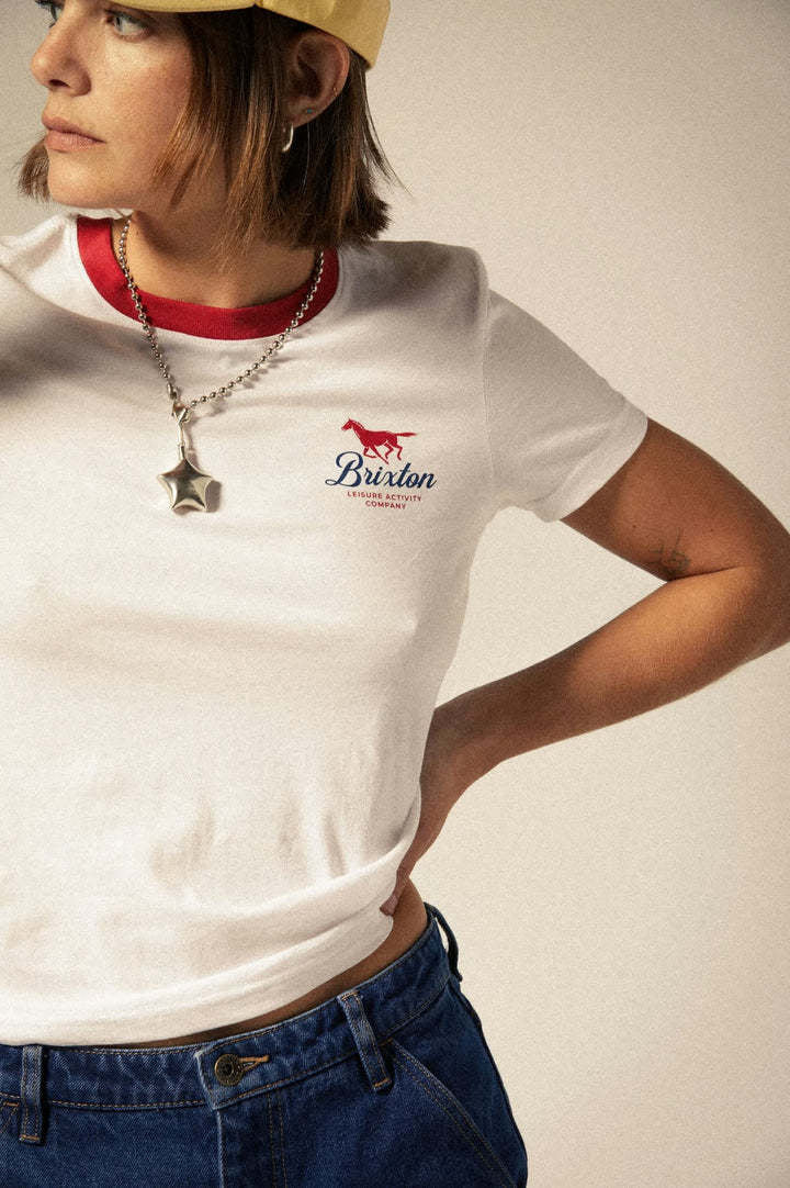 Brixton Leisure Activity Fitted Crew Tee (Women&