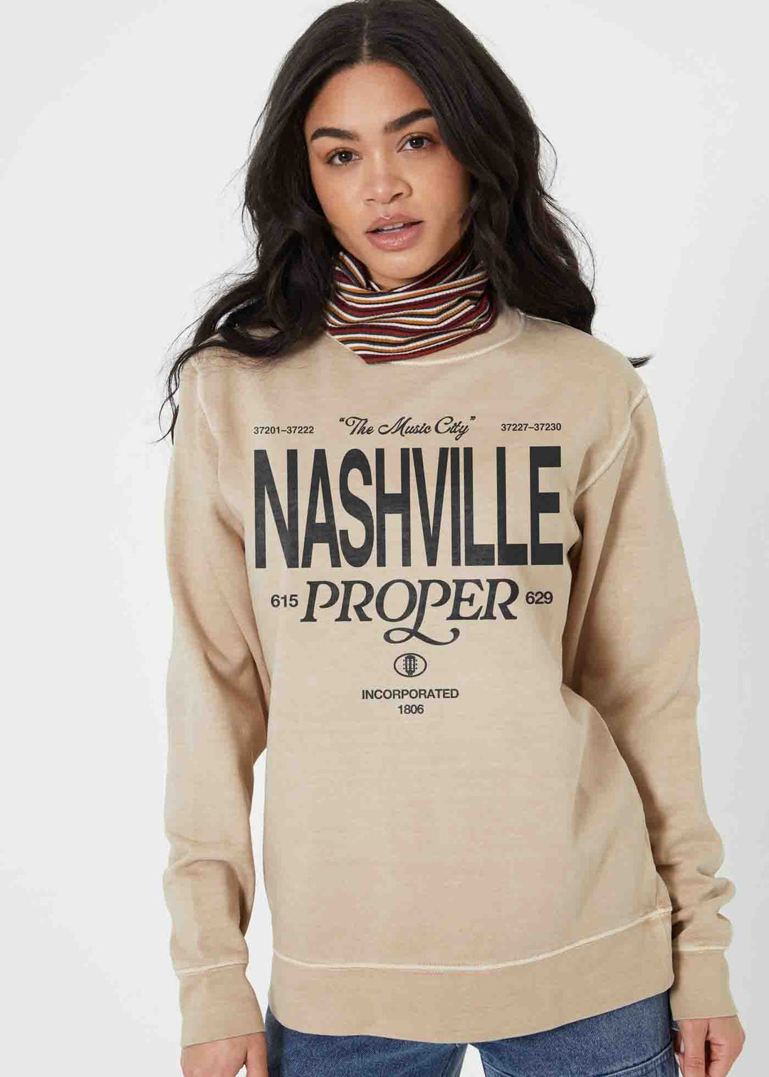 Girl Dangerous Nashville Proper Oversized Crew (Women&
