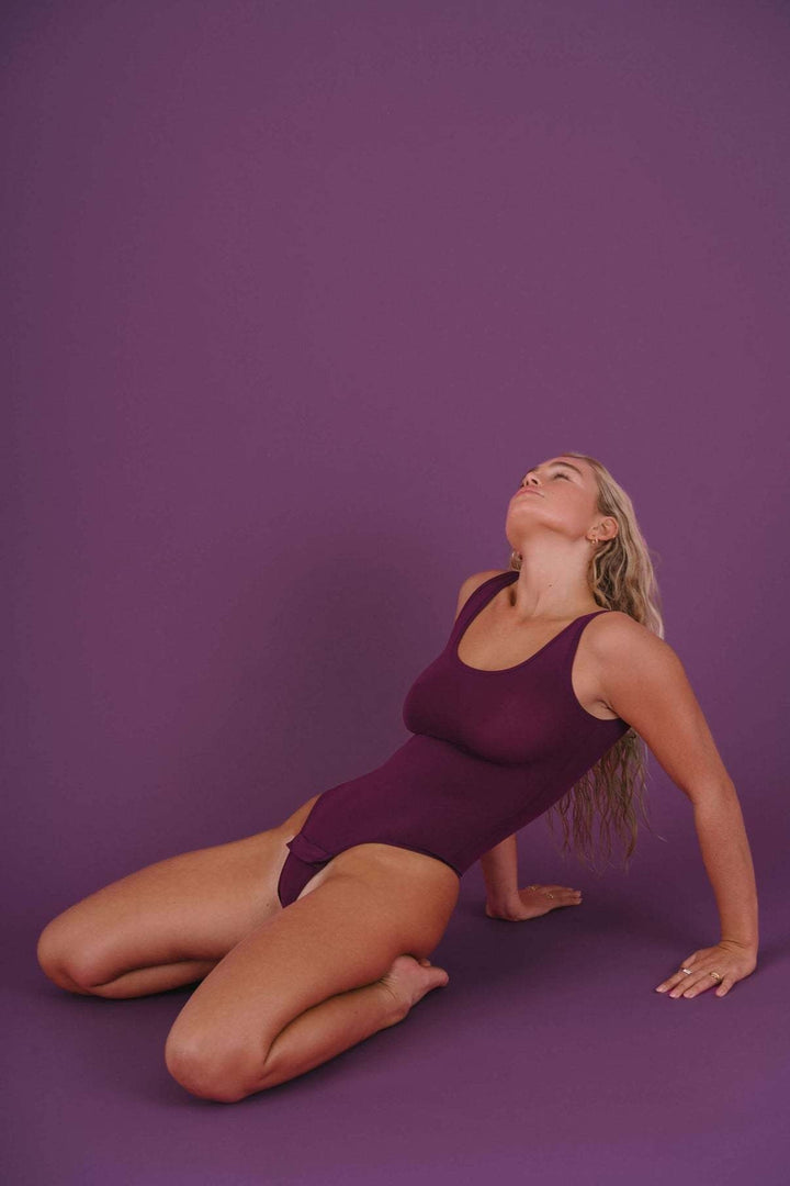 Huha Tank Bodysuit | Plum