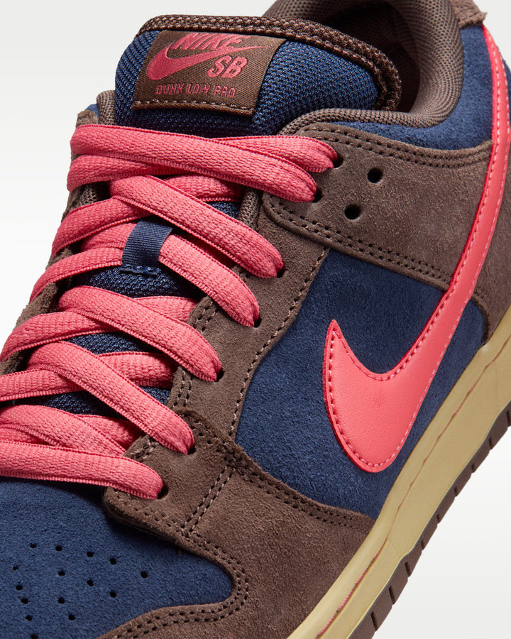 Nike SB Dunk Low Pro Unisex Shoes | Baroque Brown/Adobe-Navy
