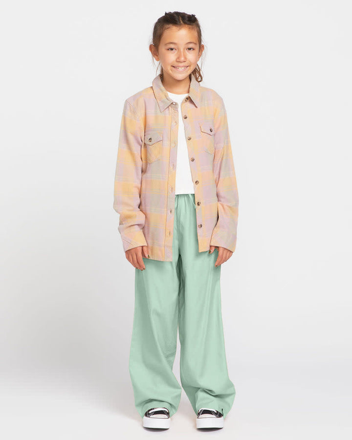 Volcom Rad Plaid Ls (Youth) | Sand