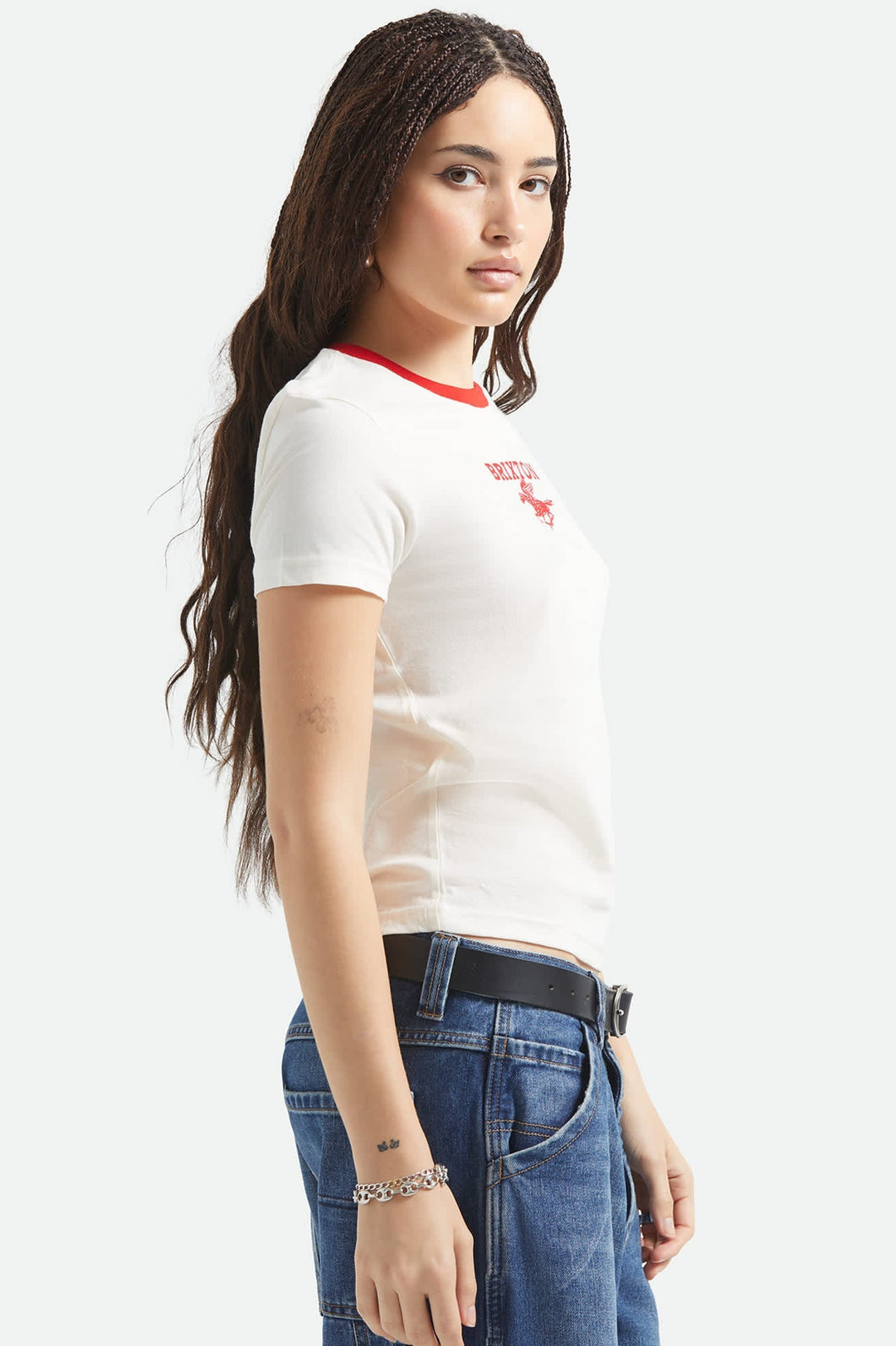 Brixton Pegasus Slim Crew Tee (Women&