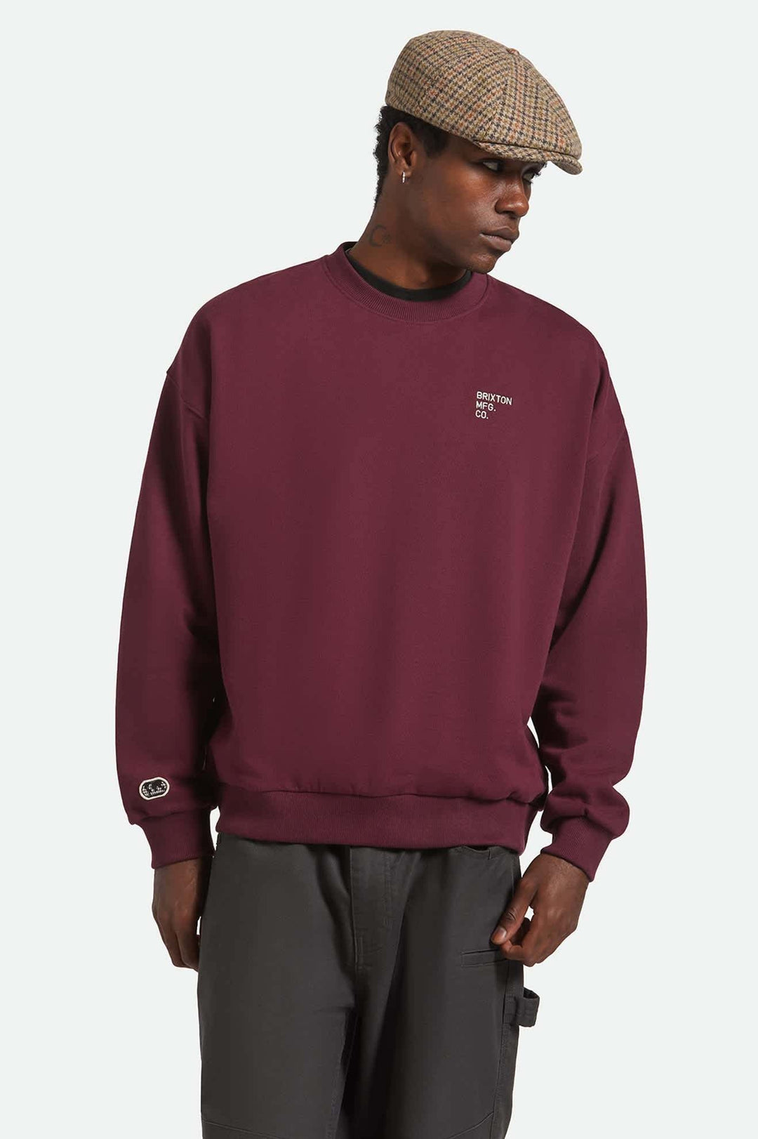 Brixton Embroidered Heavy Weight Crew (Men&