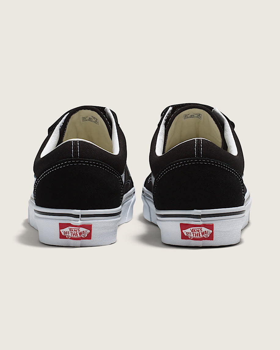Vans Old Skool Velcro Unisex Shoes | (Suede/Canvas) Black/True White