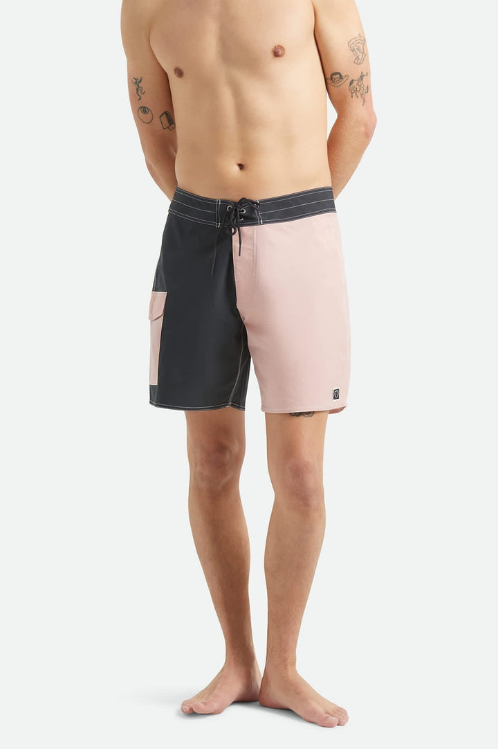 Brixton Classic Trunk 17" (Mens) | Black/Silver Pink