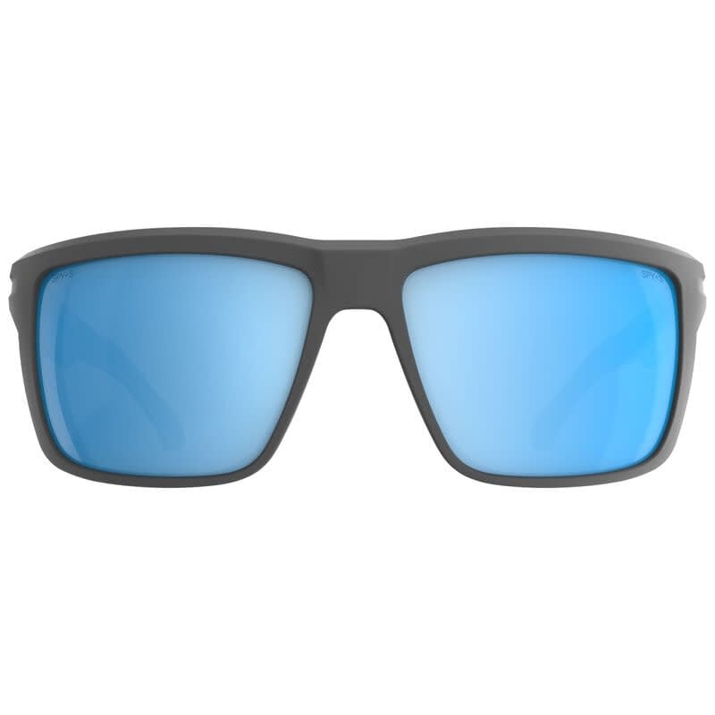 Spy Overhaul XL ANSI Matte Gray | Happy Boost Polar Ice Blue Mirror