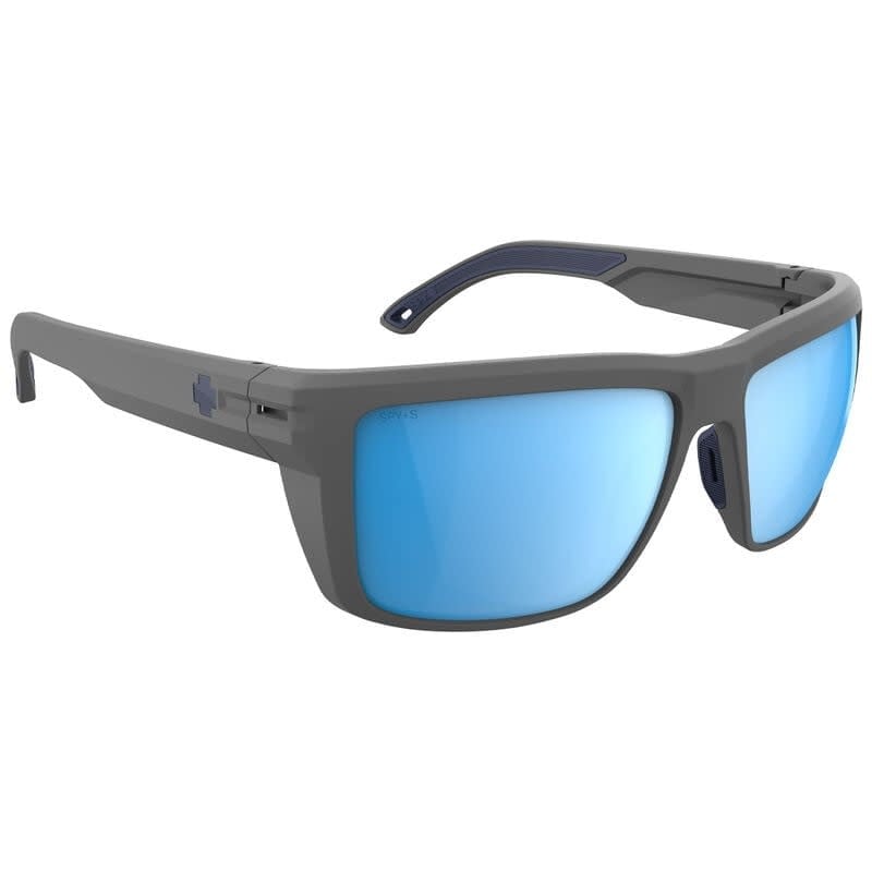 Spy Overhaul XL ANSI Matte Gray | Happy Boost Polar Ice Blue Mirror