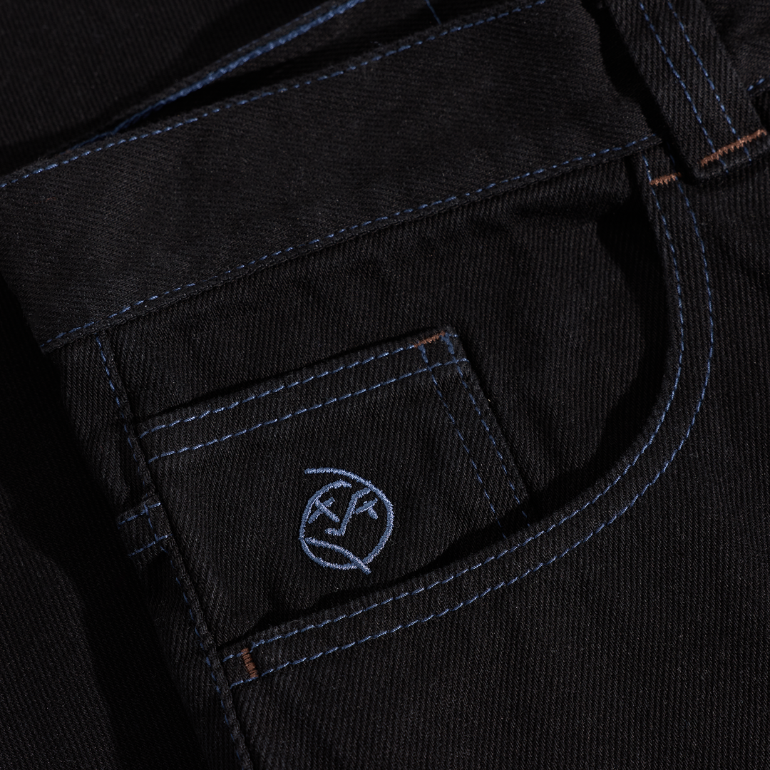 Polar Big Boy Pants | Black/Blue Stitch
