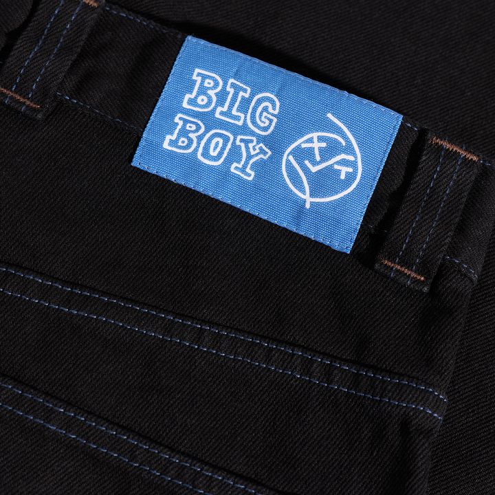 Polar Big Boy Pants | Black/Blue Stitch