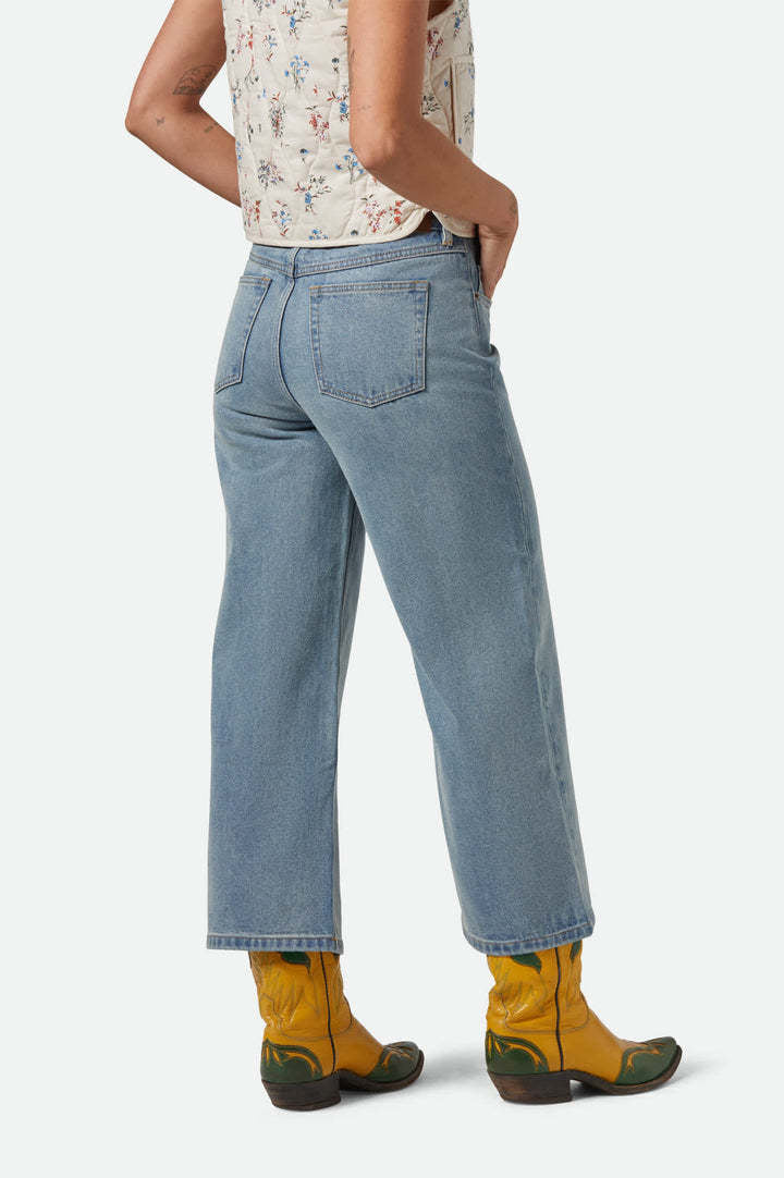 Brixton Margo Cropped 5 Pocket Pant (Womens) | Light Denim