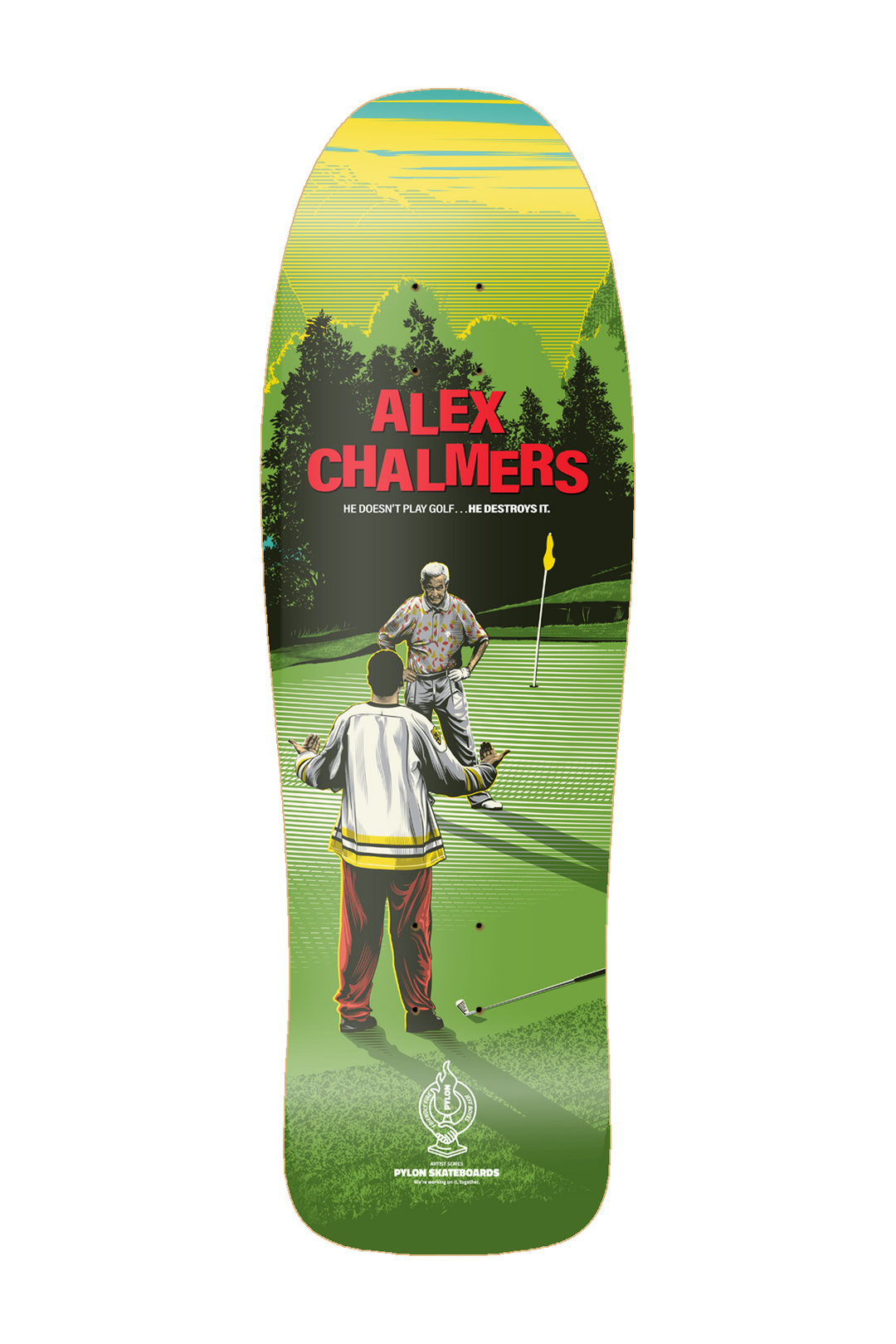 Pylon Alex C  "The Price Is Wrong" Pro Cruiser Deck | Blue/Yellow/Green
