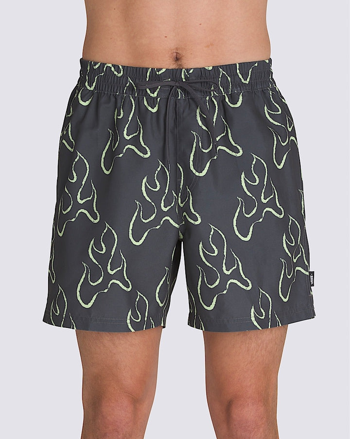 Vans Primary Print Elastic Boardshort (Mens) | Asphalt/Shadow Lime