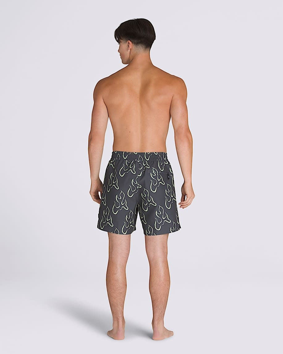 Vans Primary Print Elastic Boardshort (Mens) | Asphalt/Shadow Lime