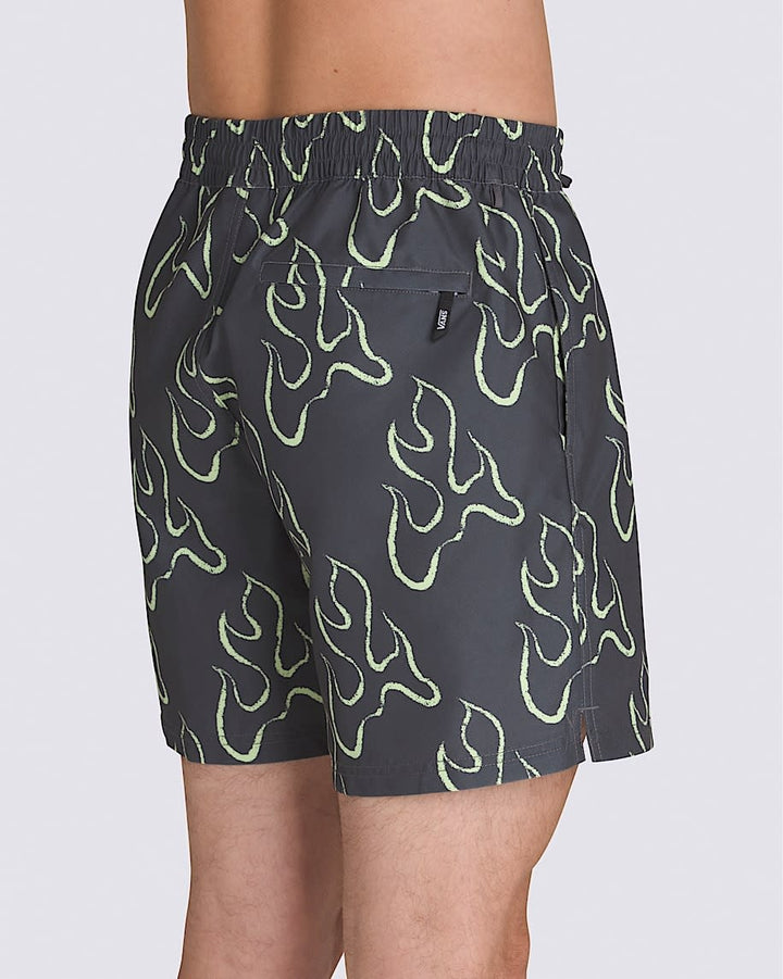 Vans Primary Print Elastic Boardshort (Mens) | Asphalt/Shadow Lime