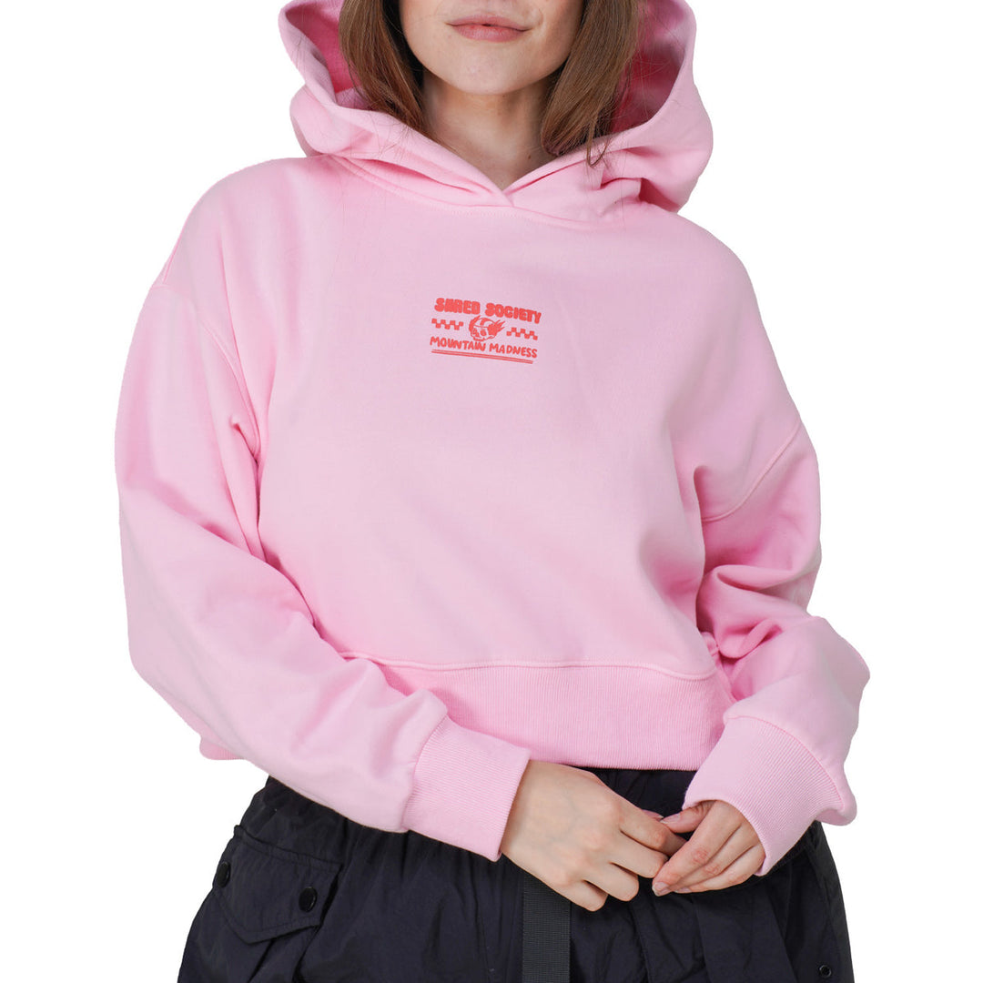 Notice The Reckless Womens Cropped Hoodie