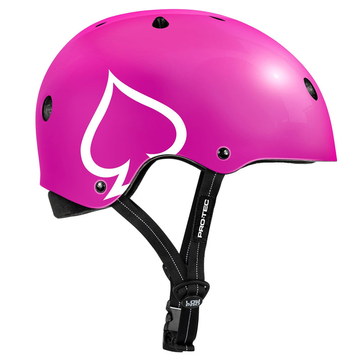 Pro Tec Low Pro Helmet | Pink Gloss