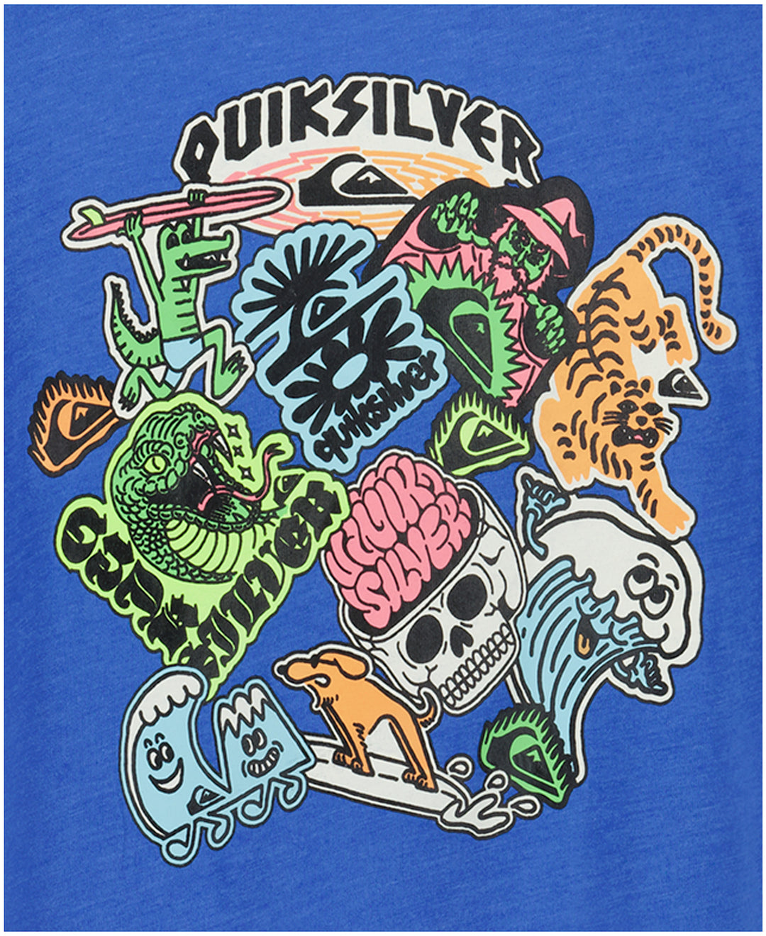Quiksilver Sticker Ss (Youth) | Nebulas Blue Heath