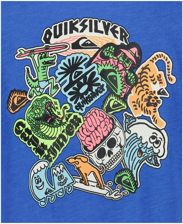 Quiksilver Sticker Ss (Youth) | Nebulas Blue Heath