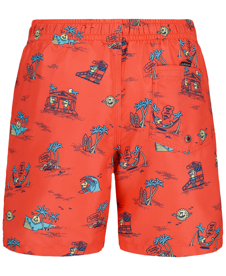 Quiksilver Everyday Mix Volley (Youth) | Hot Coral