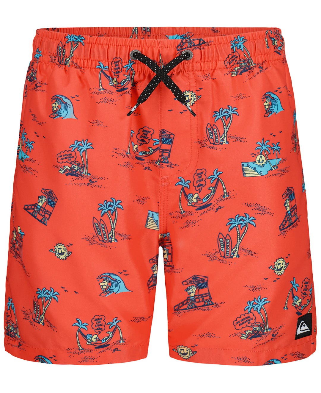 Quiksilver Everyday Mix Volley (Youth) | Hot Coral