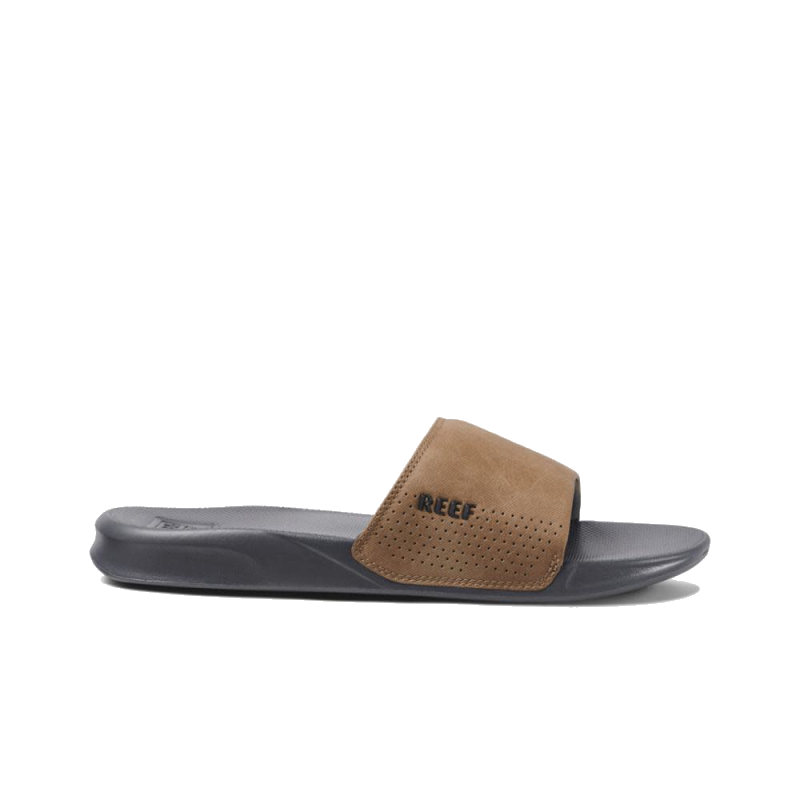 Reef One Slide (Mens) | Grey/Tan
