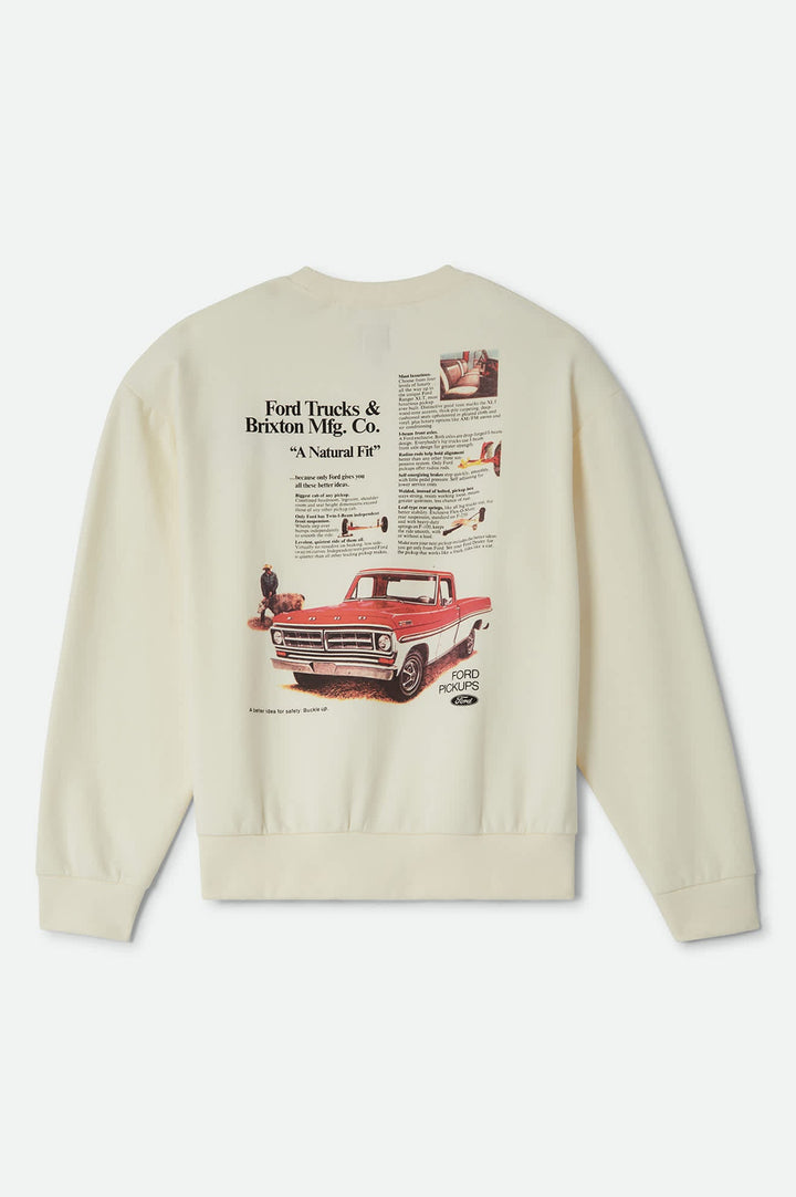 Brixton Mens Ford 71 Pickup Crew Fleece