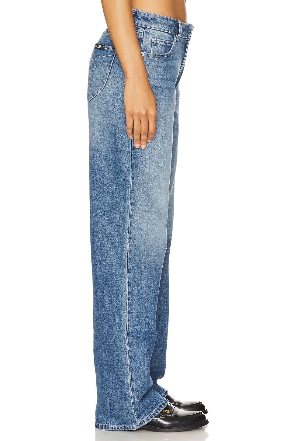 Rollas Kate Baggy (Womens) | Mid Vintage Indigo