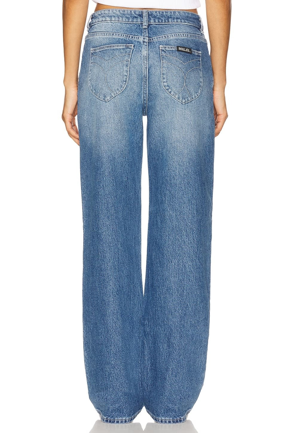 Rollas Kate Baggy (Womens) | Mid Vintage Indigo