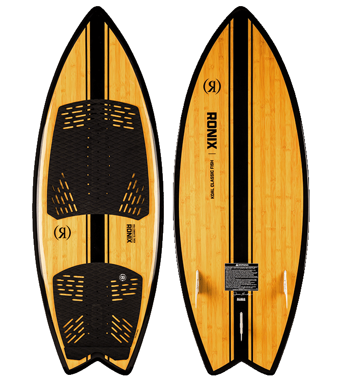 Ronix Koal Classic Fish Surf 2026 (Mens) | Glossy Black/Bamboo