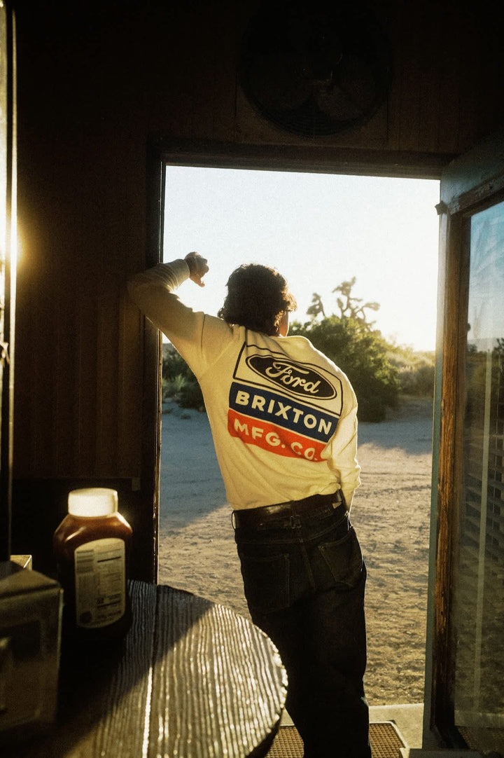 Brixton Mens Ford Service Dept Waffle L/S