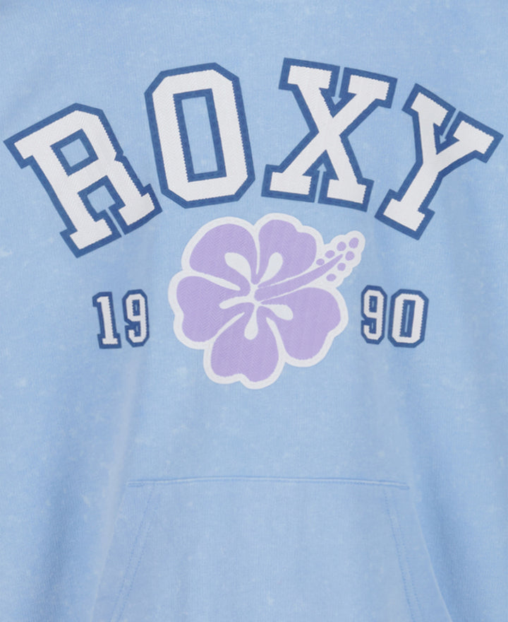 Roxy Aloha Oversized Hoodie (Youth) | Airy Blue