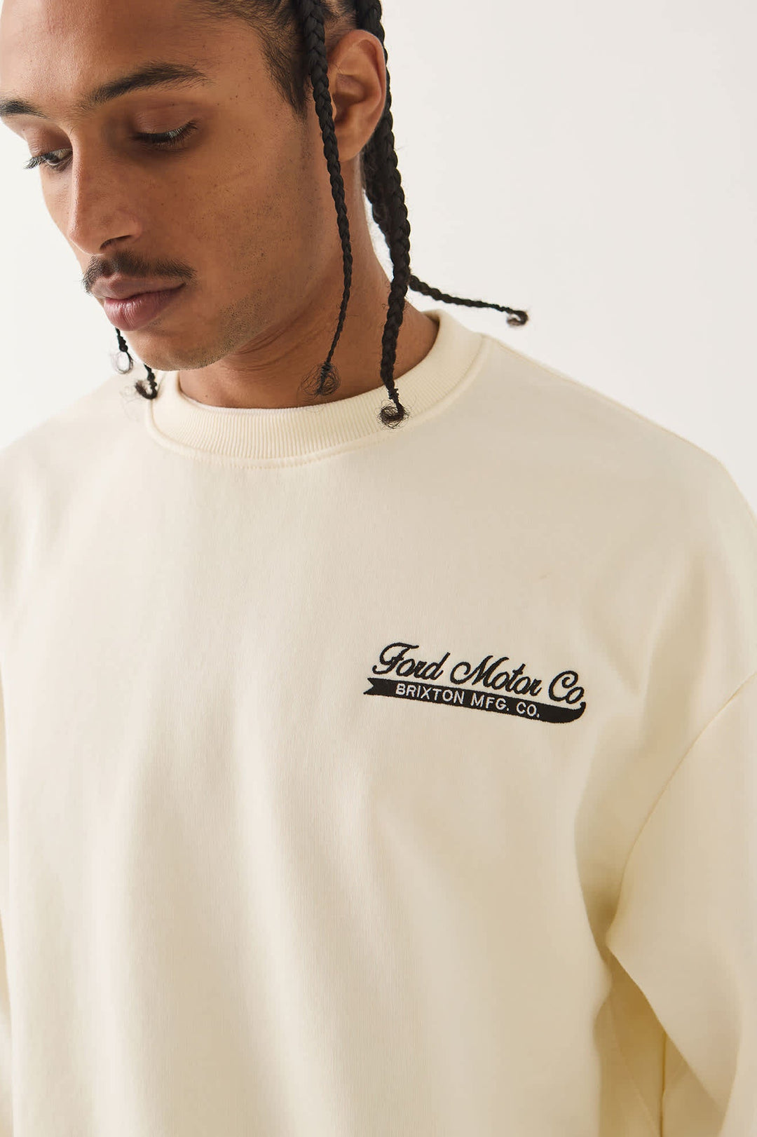 Brixton Mens Ford 71 Pickup Crew Fleece