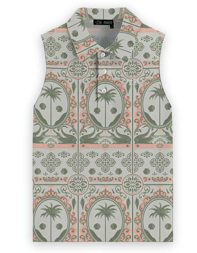 TEAMLTD Sleeveless Polo (Womens) | Grey Cordoba