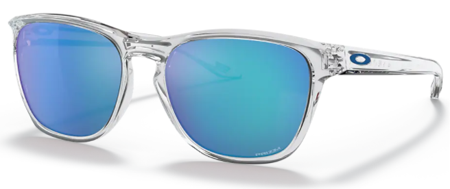 Oakley Manorburn Polished Clear | Prizm Sapphire