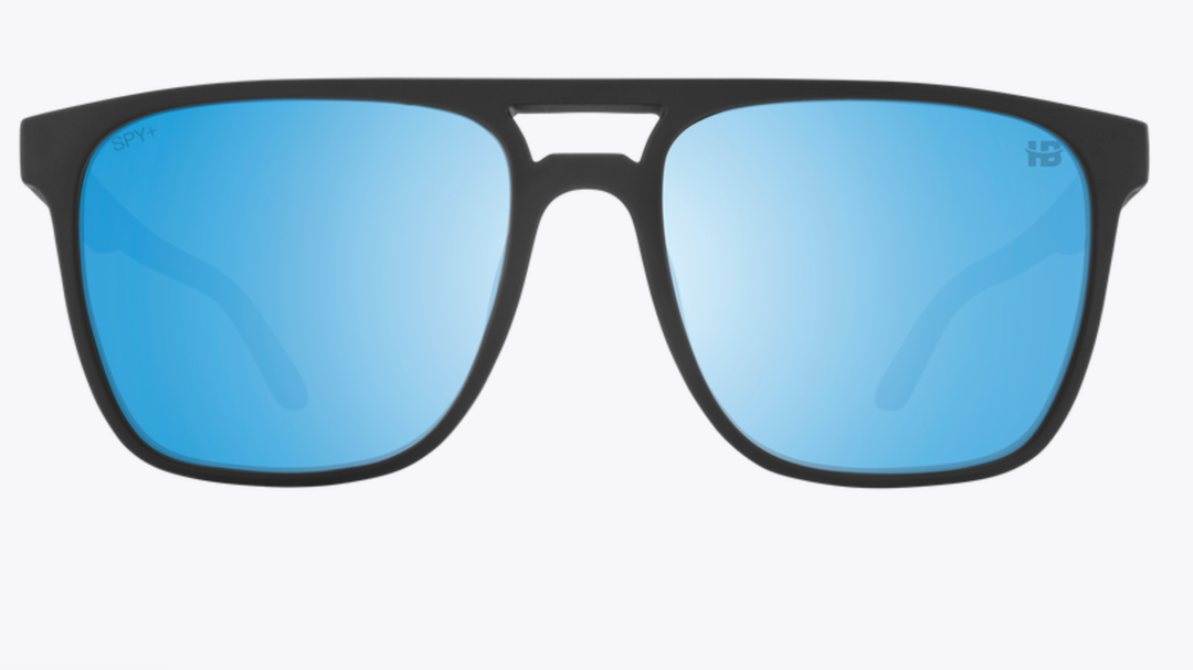 Spy Czar Matte Black | Happy Boost Polarized Ice Blue Mirror