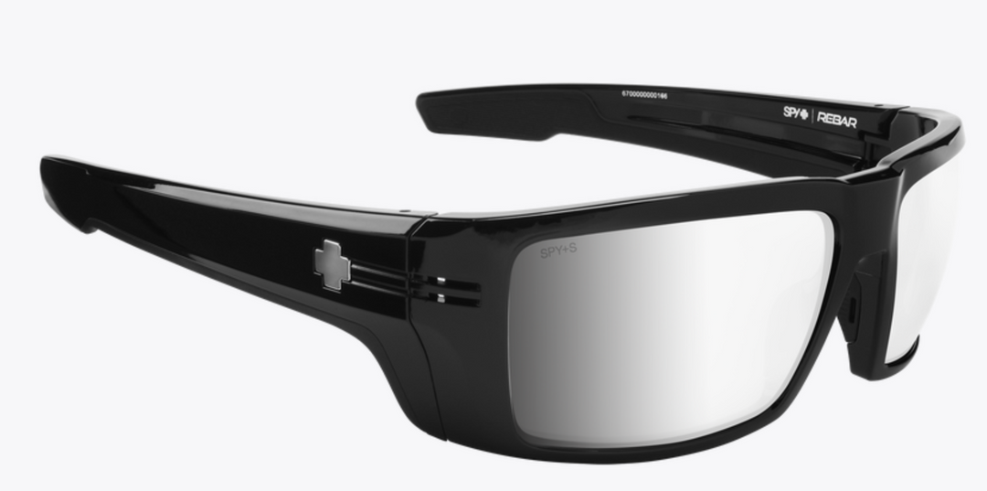 Spy Rebar ANSI Black | Happy Bronze Platinum Spectra Mirror