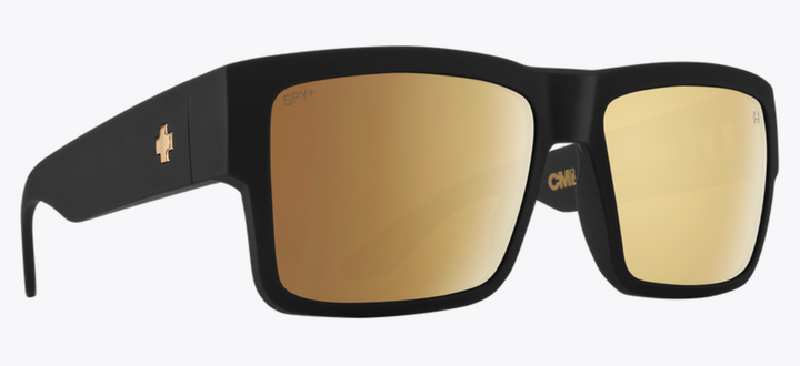 Spy Cyrus Club Midnite Soft Matte Black | Happy Bronze Gold Spectra Mirror