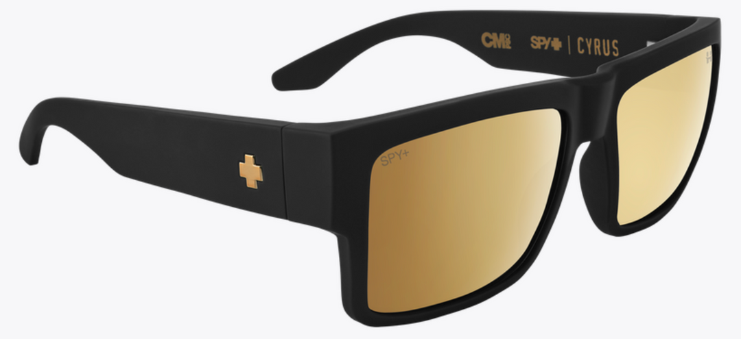 Spy Cyrus Club Midnite Soft Matte Black | Happy Bronze Gold Spectra Mirror