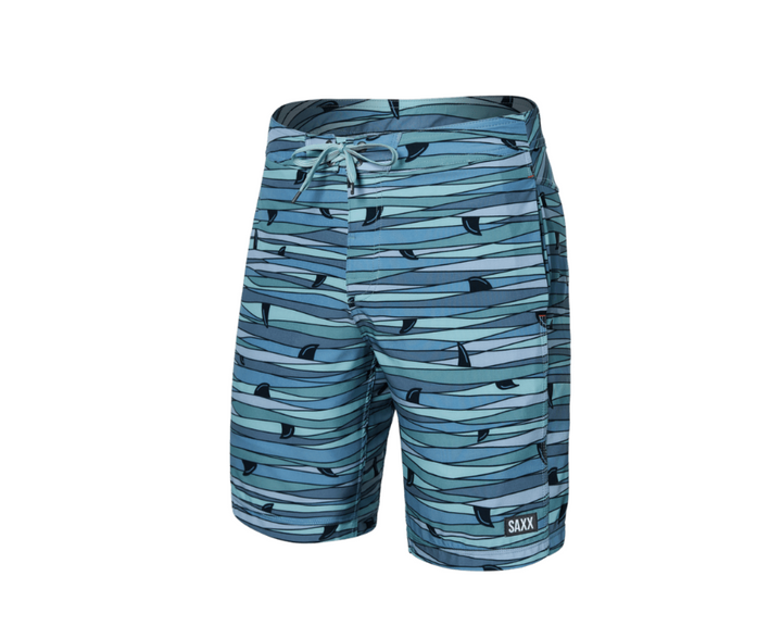 SAXX Betawave 2N1 Boardie 19" (Mens) | Fins-Blue Multi