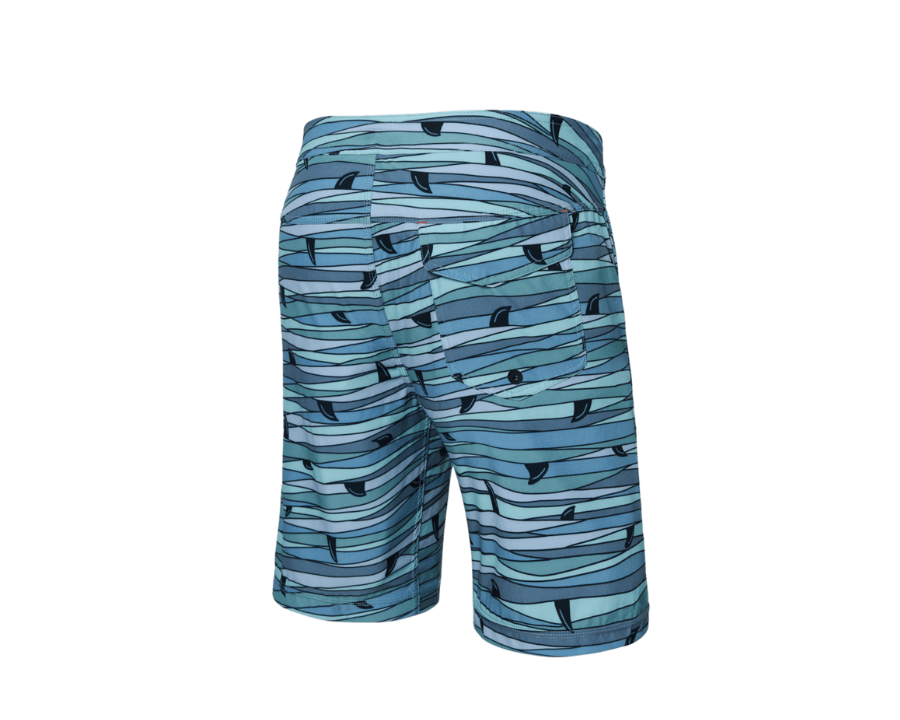 SAXX Betawave 2N1 Boardie 19" (Mens) | Fins-Blue Multi