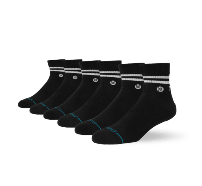Stance Core Quarter-6Pk (Unisex) | Black