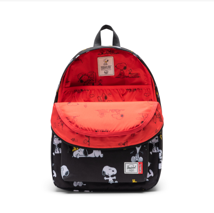 Herschel Peanuts Classic Backpack | Snoopy And Woodstock Black