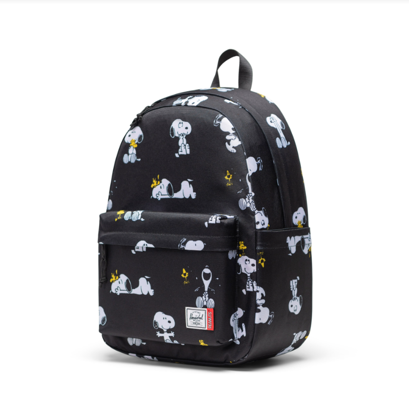 Herschel Peanuts Classic Backpack | Snoopy And Woodstock Black