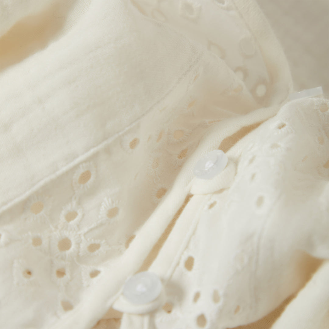 Brixton Seaside Eyelet Top (Womens) | Off White Eyelet