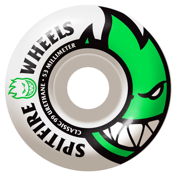 Spitfire 99D Bighead Wheels | White/Green