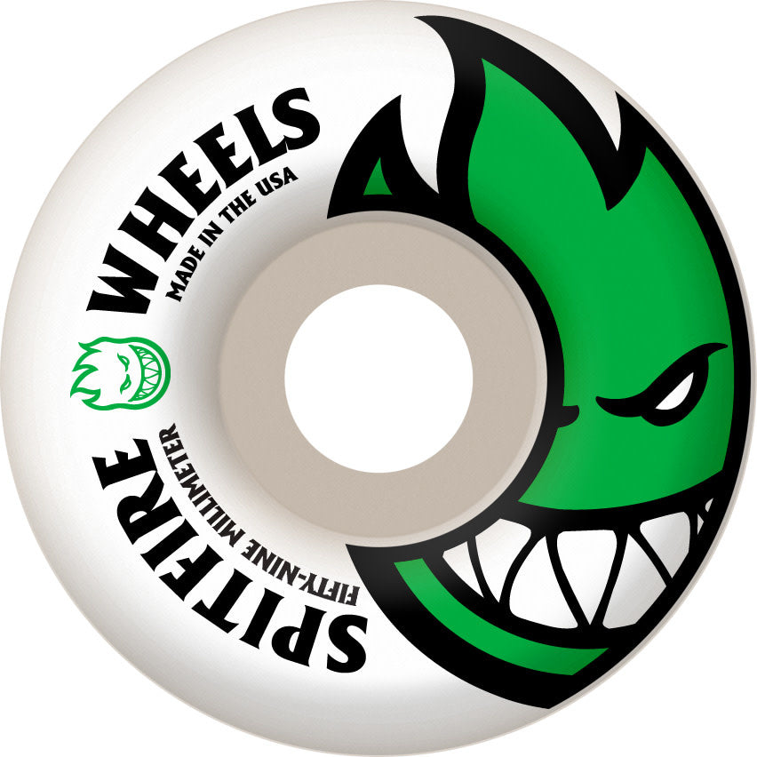 Spitfire 99D Bighead Wheels | White/Green