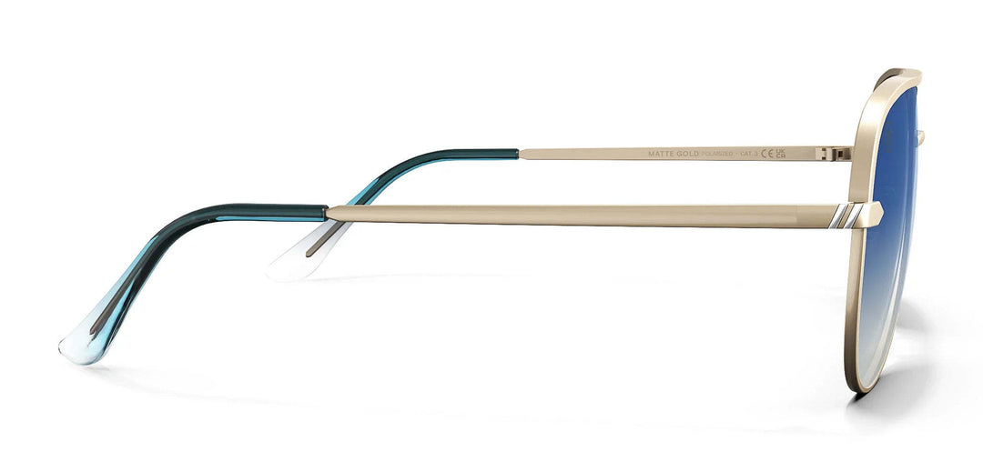 Blenders Shadow Matte Gold | Blue Grad Polarized