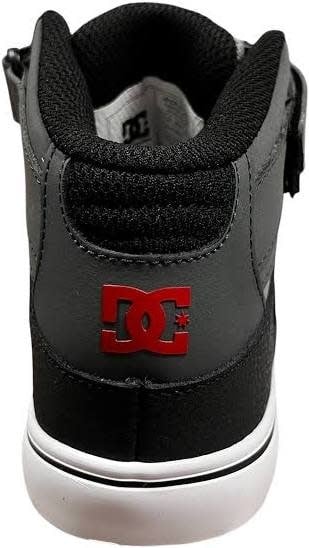 DC Pure Hi Top EV Youth Shoes | Grey/Black/Red
